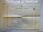 Attestato di Licenza di Camilla Guglielmi presso la Regia Scuola Normale di