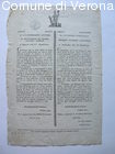 Avviso bilingue del Governo veronese, colognese e legnaghese circa la vendi