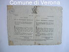Avviso bilingue del Generale Brune circa la proibizione di portare armi bia