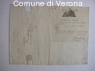Lettera accompagnatoria  della Repubblica Cisalpina di mandato al Segretari