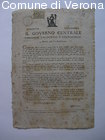 Avviso del Governo Centrale veronese, colognese e legnaghese circa il ritor