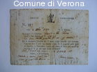 Ricevuta n. 337 relativa al pagamento di £ 2004,15 da parte dei cittadini F