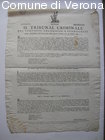 Manifesto del Tribunale Criminale del veronese, colognese e legnaghese in c