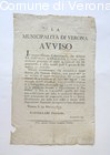 Avviso della Municipalità di Verona circa i festeggiamenti del 31 Marzo 180