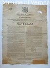 Sentenza della Corte di Giustiza Civile e Criminale di Verona contro imputa