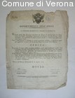 Disposizioni della Prefettura Dipartimentale dell'Adige circa la proibizion