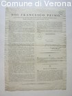 Francesco Primo annuncia la creazione del Regno Lombardo-Veneto e il giuram