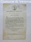 Avviso circa l'installazione del Tribunale d'Appello, del Tribunale Crimina