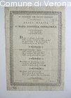 Sonetto dedicato all'ingresso in Verona della salma dell'Imperatrice