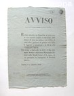 Avviso di smarrimento del cagnolino dell'Imperatrice