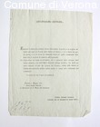 Lettera del Pubblico Notaio Antonio Santi Busca circa l'icrizione per il ro