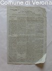 Foglio d'Annunzj / della città e provincia di Verona