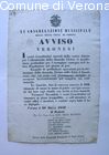 Avviso della Congregazione Municipale di Verona circa la creazione della Gu