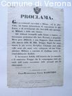 Radetzky circa l'arrivo delle sue truppe e l'invito a non opporvi resistenz