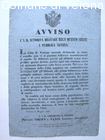 Avviso dell'Autorità Militare circa lo stato d'assedio di Verona: divieto d