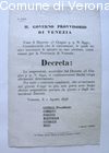 Decreto del Governo Provvisorio di Venezia circa la sospensione dei contrat