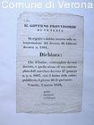 Il Governo Provvisorio di Venezia  circa il decreto sul listino dei cambi