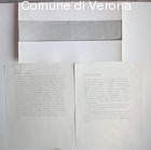 Copia di lettera autografa di Augusto Donatelli, scritta dal carcere al fra