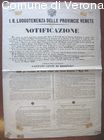 La luogotenenza delle Province Venete circa un prestito straordinario di 75