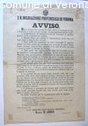 Avviso circa la circolazione di vettovaglie e le comunicazioni della città