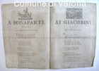 Due sonetti dedicati il primo a Bonaparte e il secondo ai Giacobini