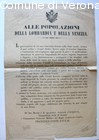 Invito rivolto alle popolazioni del Lombardo-Veneto al mantenimento della f