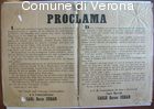 Proclama relativo a più stringenti misure sullo stato d'assedio a Verona
