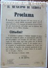 Proclama del Municipio di Verona circa l'entrata in funzione della Milizia 