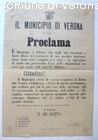 Proclama circa il mantenimento dell'ordine in seguito agli atti violenti de