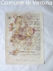 Fotografia di manoscritto contenente dichiarazioni di esuli siciliani e nap