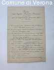 Nota degli Oggetti, Memorie e Documenti consegnati per l'Esposizione genera
