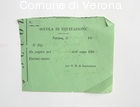 Ricevuta di pagamento di Pietro Zenati del 4° trimestre per la Scuola di Eq
