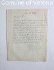Lettera di Alberto Cavalletto a Pietro Zenati