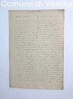 Copia manoscritta di una lettera di Alberto Cavalletto a Pietro Zenati, scr
