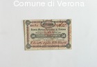 Assegno del valore di 50 centesimi della Banca Mutua Popolare di Verona