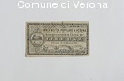 Assegno del valore di 1 lira della Banca Mutua Popolare di Verona