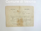 Documento di invito a Giovanni Feriani per l'elezione dei graduati nel I ba