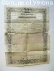 Documento ufficiale del congedo assoluto a Enrico Nicolis
