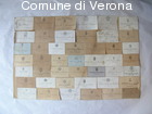 Collage dei biglietti da visita dei vari corpi delle Guardie Municipali del