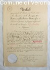Verbale sul battesimo civile della Bandiera della Societ&agrave; dei Reduci delle 