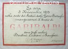 Targa commemorativa dell'inaugurazione del busto di Garibaldi a Verona (3 N