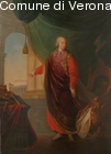 Ritratto dell'Imperatore Francesco I d'Austria con Verona sullo sfondo