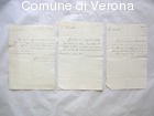 Tre lettere autografe di Carlo Montanari indirizzate al Sig. Mazzonelli cir