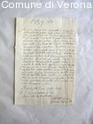 Lettera autografa di Giacomo Molinari indirizzata a Carlo Montanari circa i